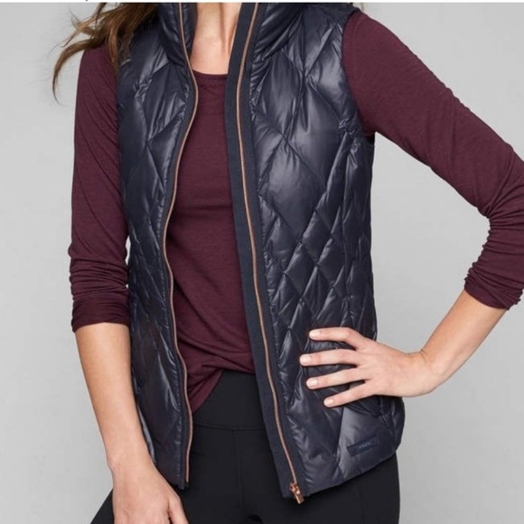 Athleta Navy Quilted Women's Vest - Picture 9 of 9